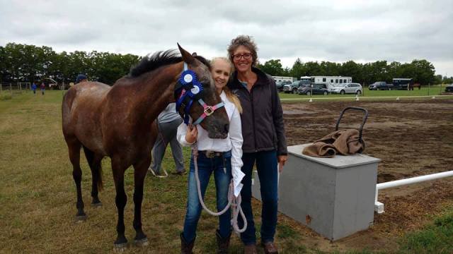Aila and Bella, their first year out! Western Dressage
